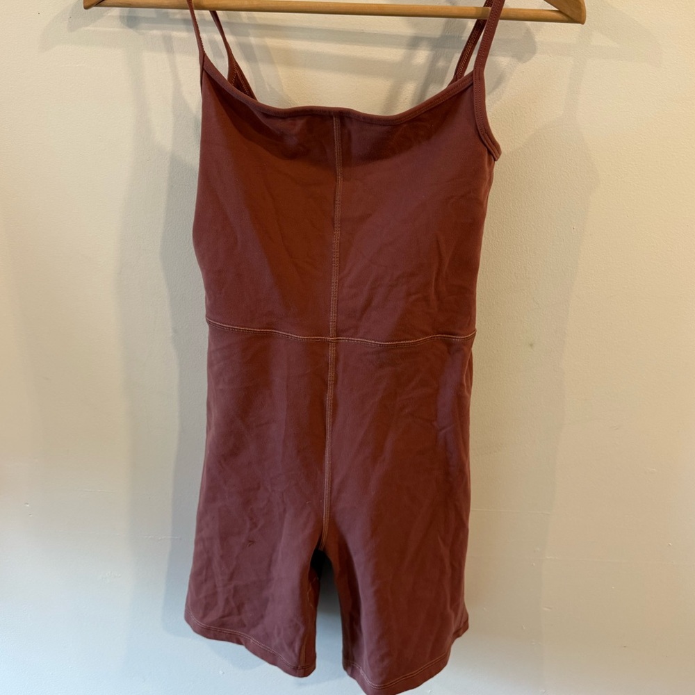 Aritzia Wilfred Dusty Mauve Spaghetti-Strap Romper